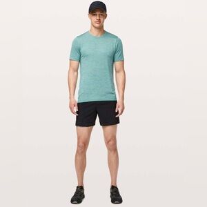 Lululemon Metal Vent Tech Surge Short Sleeve Amazonite / Light Cast Blue, size M